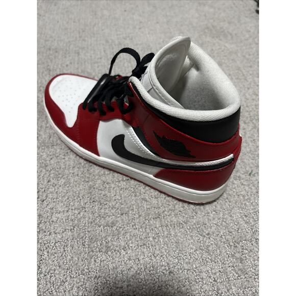 Nike Air Jordan 1 Men’s Mid Custom Sneakers Featuring “CHI” On Midsole Size 10.5 main image 9